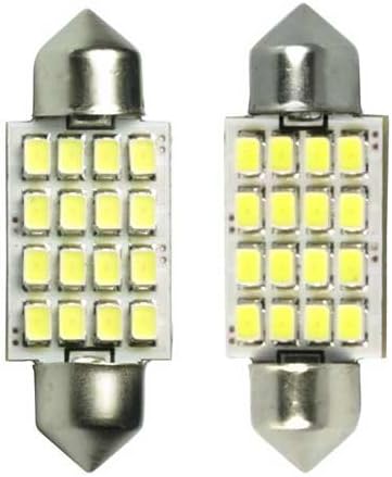 36mm LED dome white 16 SMD bright bulbs, for map cabin auto interior light 2pc