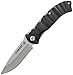 Schrade SCH221BKCP 8.4in High Carbon Stainless Steel Folding Knife with 3.5in Drop Point Blade and Aluminum Handle for Outdoor Survival, Camping and EDC