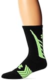 Under Armour Men's Undeniable All Sport Crew Socks (1 Pair), Black/Hyper Green, Medium