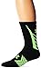 Under Armour Men's Undeniable All Sport Crew Socks (1 Pair), Black/Hyper Green, Medium