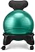 LuxFit Ball Chair, Premium Fitness Exercise Ball Chairs for Home and Office 2 Year Warranty! with 2000lbs Static Strength Ball Great Office Desk Chair, and Stability Ball Chair (Green)