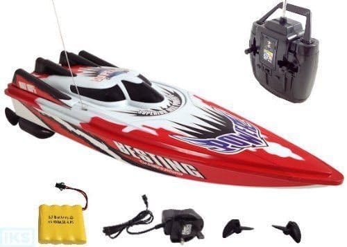 SAMMAR GIFTS TWIN ENGINE RECHARGEABLE RC RADIO REMOTE CONTROL BOAT TWIN MOTOR - HIGH SPEED (White)