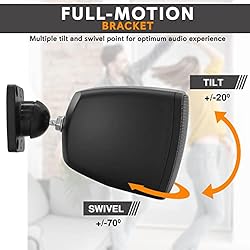 PyleUsa Mini Satellite Speaker - 3'' Surface-Mount