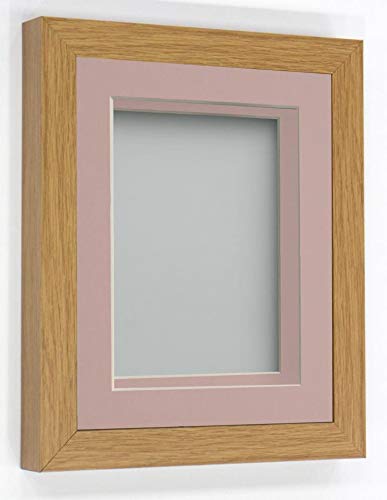 Rickman Box Frame Beech with Pink Mount, 9x7 for 8x6 inch