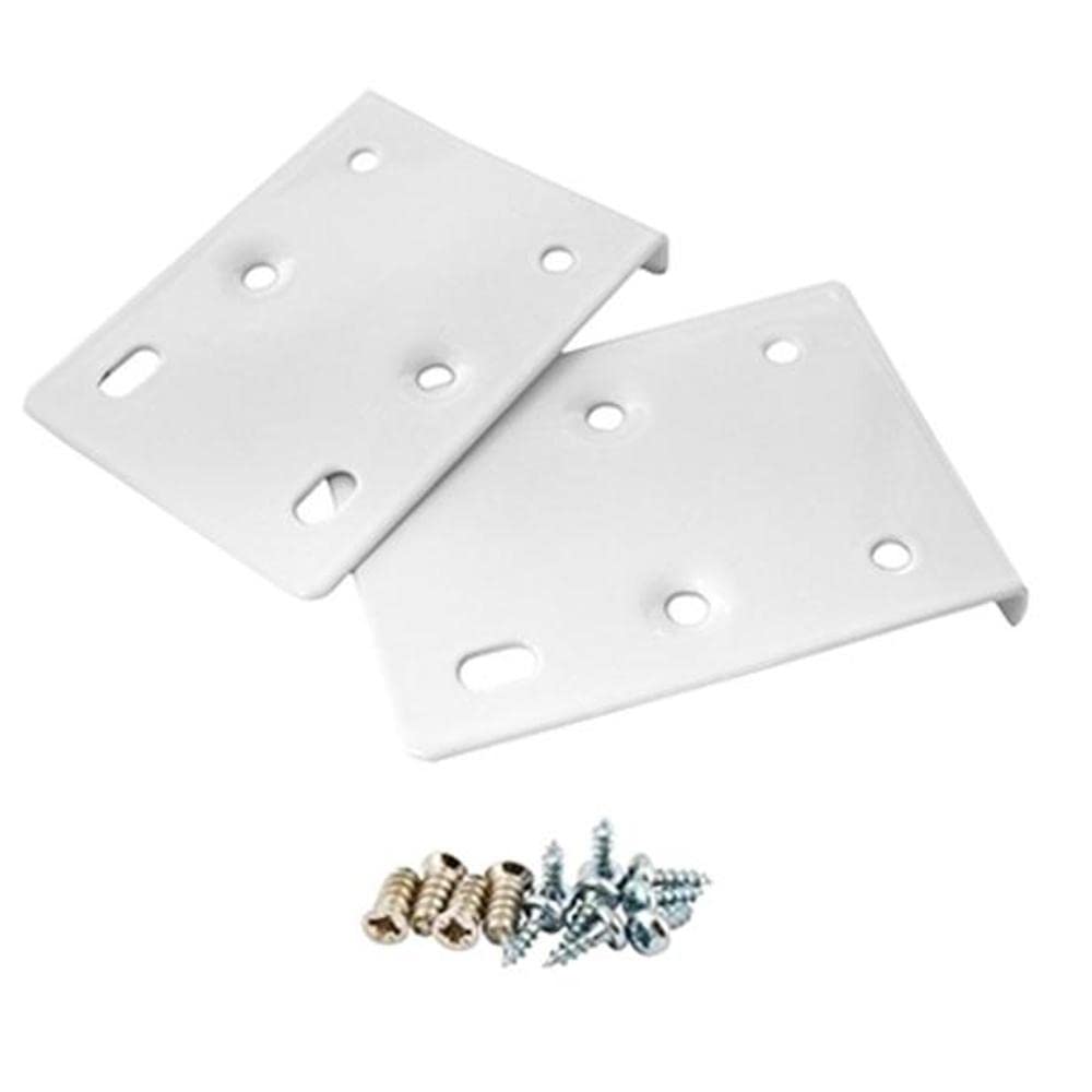 CREAM KITCHEN CUPBOARD DOOR HINGE REPAIR KIT INCLUDES 2 PLATES AND FIXING SCREWS