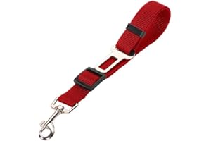 BZ Pet Collective Dog Seat Belt Leash – Adjustable Car Safety Restraint for Dogs, Durable Nylon Clip for Travel, Universal Ve