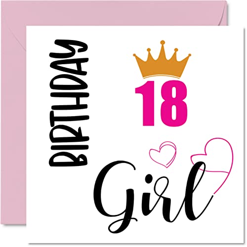 18th Birthday Card for Women, Birthday Girl