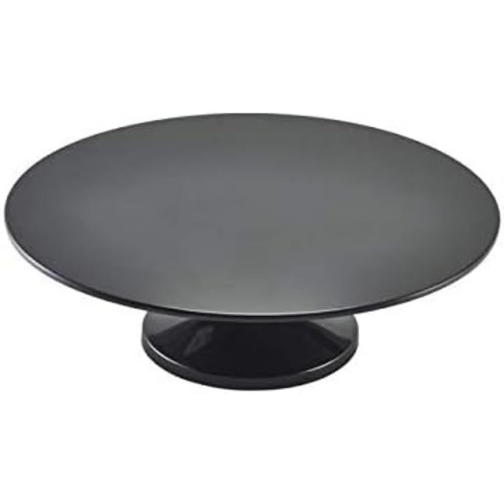 Genware DH942 Black Melamine Cake Stand, 33cm/13 Inch