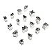 COKOSIM Mini Cookie Cutter Set,15 Piece Fruit Biscuit Cutters,Multi Vegetble Animal Fruit Cutter Shapes for Kids