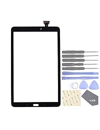 vekir función táctil con lente de vidrio protector de visualización para Samsung Galaxy Tab E 9.6 SM-T560 T560 (Negro)