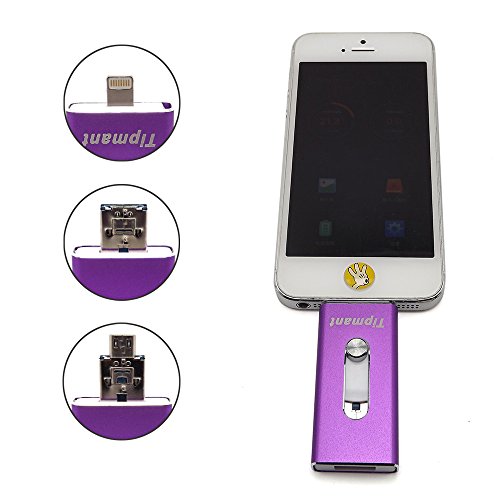 Tipmant 64gb otg usb flash drive for iphone i-flash mem…