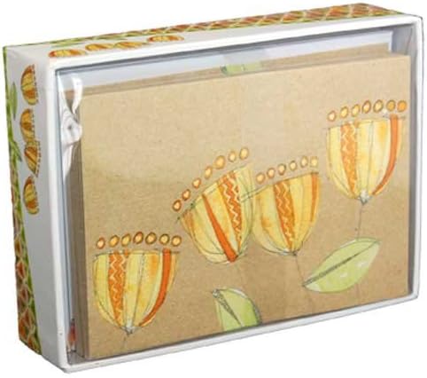 Golden Bloom - Pictura Box of 14 Blank Note Cards
