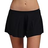 FanShou Women Retro Tankini Swim Shorts Bikini Bottom Trunk Board Shorts Swimwear