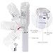 Welltop Mini Handheld Fan Rechargeable Battery Operated Fan Portable Personal Cooling Fan Foldable Desk Table Fan for Household Office Outdoors Traveling (White)