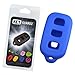 KeyGuardz Blue Rubber Keyless Entry Remote Key Fob Skin Cover Protector