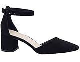 Greatonu Party Dress Pump Adorable Low Block Heel Closed Toe Chunky Sandals