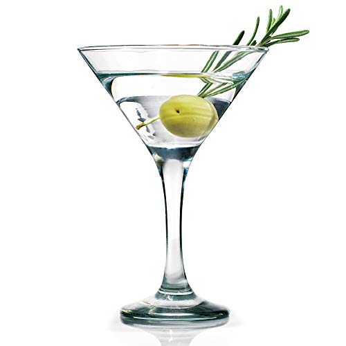 Palais Contemporary Cosmopolitan Cocktail - Martini Glasses, Set of Four (4) (Clear, 6 Oz)