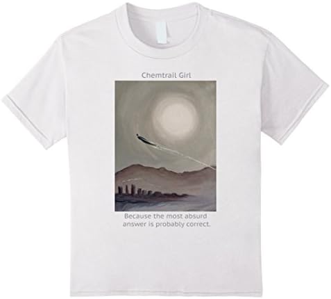 Kids Chemtrail Girl- sarcastic superhero t-shirt 4 White