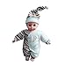 Shero 10-14 Inches Baby Doll's Clothes Two Set ( Hat+Rompers ) (Brown)