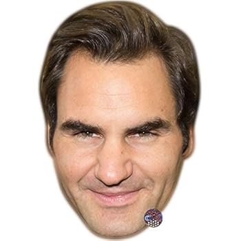 Amazon.com: Roger Federer (Smile) Celebrity Mask, Flat ...