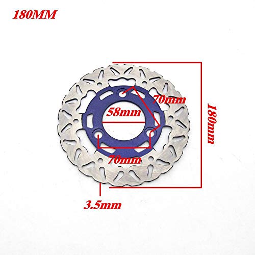 MqbY Durable Motorcycle SUV 180MM Steel Plate Inner Diameter 58MM Brake Disc Electric Vehicle Modification Disk