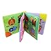 Coolplay Non-Toxic Soft Book with Teether Rings, Infant Activity Toys, Cloth Rattles for Baby Learning Letters ABC - Squeak Rattle Crinkle