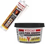 Vitcas 500g Black Fire Cement - Excellent Adhesion, Air Tight Seal, Quick Repair view 7