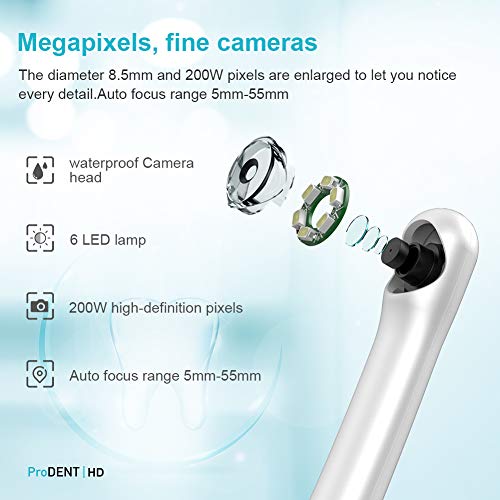 ProDENT HD Intraoral Camera PD760, USB Dental Camera, Capture Button