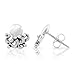 925 Sterling Silver Tiny Little Octopus 10 mm Post Stud Earrings