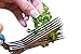 Herb Scissors Best Quality - Easy Clean Multipurpose 5 Stainless Steel Blades Kitchen Shears - Ergonomic Design with Cleaning Comb - Heavy Duty Durable Culinary Cutter with Sharp Blade - Blue Color