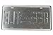 Volkswagen Bee-tle, Auto License Plate, Embossed TAG Number, Size 6