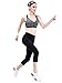 Fitglam Yoga Pants for Women Cotton Capris Workout Running Leggings - High Rise