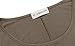 JollieLovin Womens 3/4 Sleeve Loose Fit Swing Tunic Tops Basic T Shirt (Khaki, 1X)