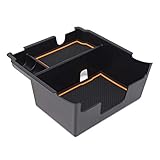 Custom Fit Center Console Armrest Organizer Accessories for 2018 2019 2020 Subaru Crosstrek and Impreza (Orange Trim)