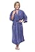 Women's Luxury Terry Cloth Bathrobe - Bamboo Viscose Robe by Texere (Ecovaganza, Kashmir Blue, Small/Medium) Soft Bathrobes for Teenager Mom Sister WB0101-KHB-SM