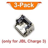 DGSUS 3X Micro USB Connector for JBL Charge 3 Bluetooth Speaker - Replacement Charging Port Female Type SMT Solder Soldering Jack Compatible for JBL Charge 3