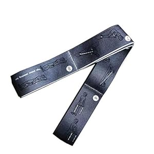 TXDY 8-Loop Yoga Pull Strap Elastic Belt, Latin Dance Stretch Training Band, Gym for Pilates, Yoga Fitness Exercise Resistance Bands Sport,Gray