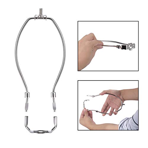 Canomo 2 Set 8 Inch Lamp Harp Holder with Light Base and Ball Lamp