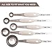 10-Piece Measuring Spoon Set By Chef élite Kitchenwares | Deluxe Stainless Steel Measuring Spoons Utensil Set With Engraved US And Metric Readings | Perfect For Liquid And Dry Ingredients (Light Gray)