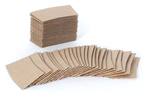 CucinaPrime Disposable Kraft Coffee Sleeves for Hot Cups, 500 Counts