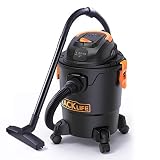Tacklife Wet Dry Vacuum 5 Gallon, 5.5 Peak HP with 20 FT Clean Range, 4-layer Filtration System and Safety Buoy Technology for Dry/Wet/Blowing, Multipurpose Accessories Included - PVC01A