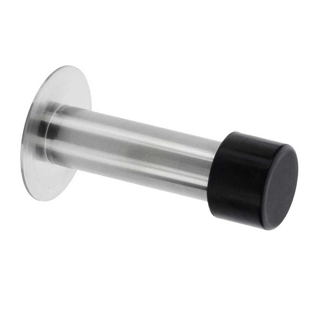 BURG-WÄCHTER Wall Door Stopper, Height: 90 mm, Diameter: 51 mm, Incl. Mounting Material, TSW 2390 Ni SB, Stainless Steel, 15531 8 — image 1