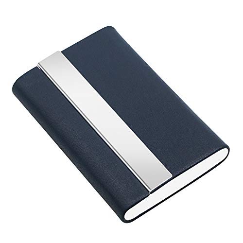 image for Padike Business Card Holder, Business Card Case Luxury PU Leather & St