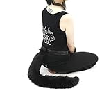 Pawstar Furry Kitty Cat Costume Tail - Black