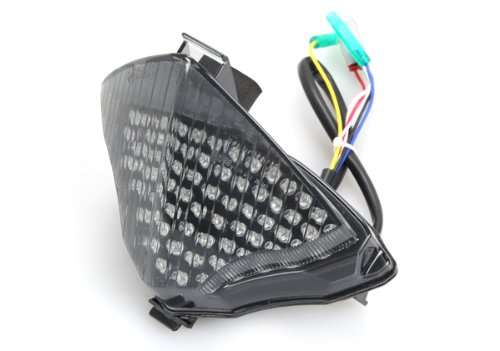 2004-2006 Yamaha YZF R1 Integrated Sequential LED Tail Lights Smoke Lens
