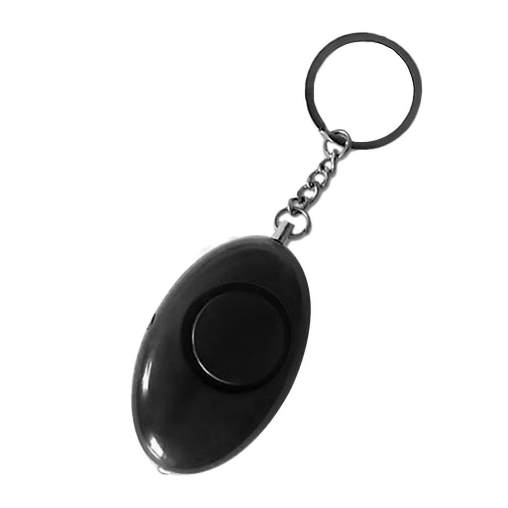 Personal Emergency Alarm, 120DB Personal Siren Keychain with LED Lights, Men, Women, Kids, Older Emergency Security Alarm (Black)