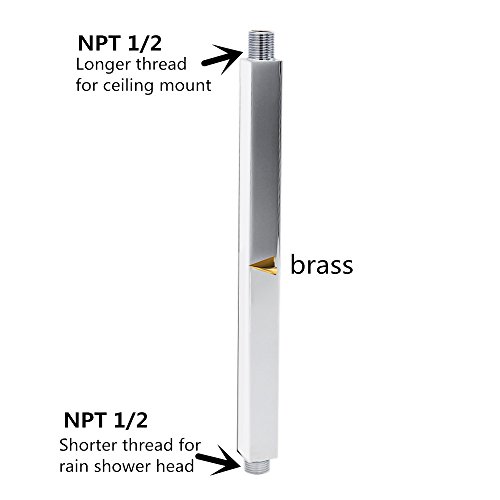 High qaulity Brass Shower Arm ceiling Mounted Square ceiling arm 30cm
