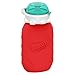 Reusable Baby Food Pouch + Squeeze, Portable, Refillable Baby Food Container, Storage + Great for Smoothies and Snacks + 100% Food Grade Silicone - Squeasy Snacker - Featuring No-Spill Insert