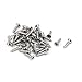 uxcell Office File Drawer Label Tag Name Card Holder Silver Tone 20pcs