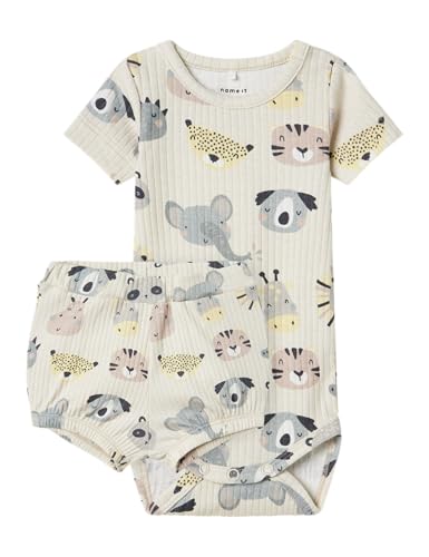 NAME IT Nbnosummer SS Body Set, Peyote Melange, Numeric_62 Unisex Adulto